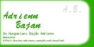adrienn bajan business card
