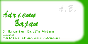 adrienn bajan business card